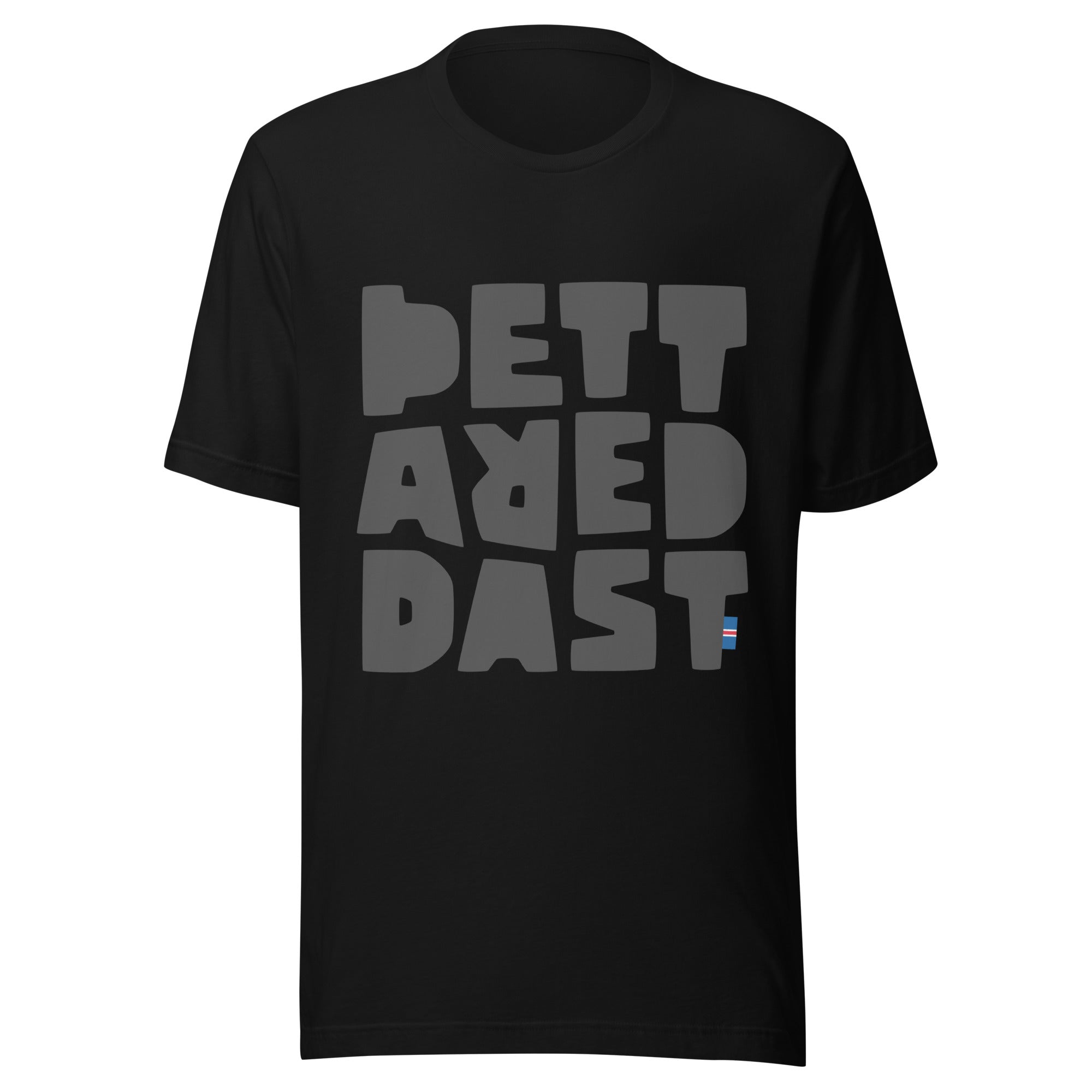 T-shirt Unisex Black Graphic – Þetta Reddast